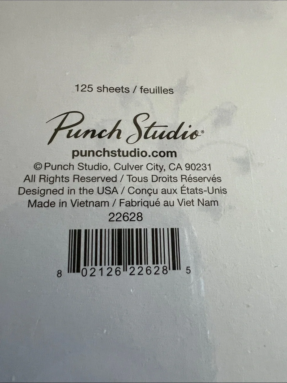 Punch Studio Floral and lined magnetic strip notepad 125 pages